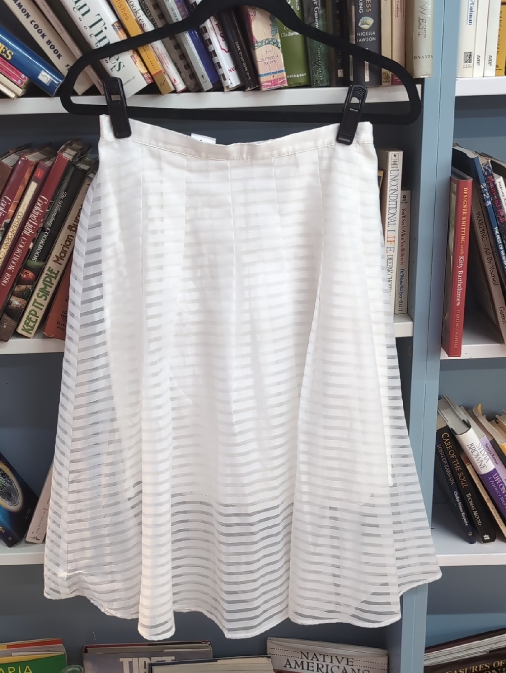 leifsdottir White Striped Circle Skirt